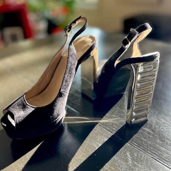 Platform Mirror “Disco” Heels, size 6 - Picture 1 of 7